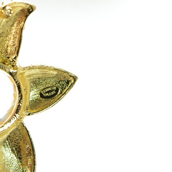 Vintage Kenneth Jay Lane KJL Textured Golden Starfish Pin Brooch - Picture 3 of 4